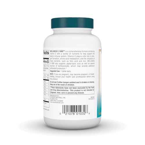Source Naturals Wellness C-1000, with Antioxidant Protection and Immune Support* - 100 Tablets - Image 4