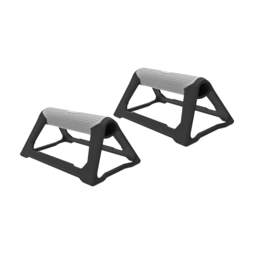 Menolana 2Pcs Push up Stands Chest Muscle Training Supports Comfort Convenient Lightweight Anti Slip Push up Handles Bar for Exercise, Gray