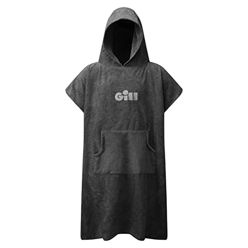 Gill Quick Dry Hooded Microfibre Changing Robe, Towel, Poncho - Ideal for Beach Swimming, Water Sports, Grey - Image 2