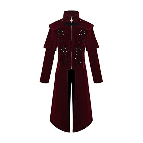 Chaqueta retro de terciopelo bordado victoriano medieval Cover