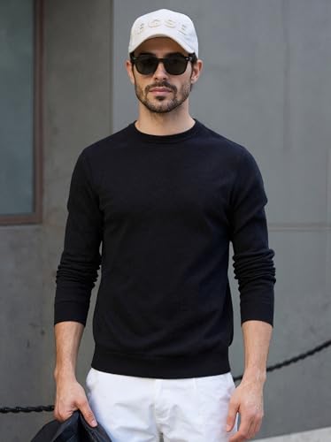 Elevate His Wardrobe: 100% Pure New Wool Men’s Sweater - Timeless & Adaptable for Office & Weekend3