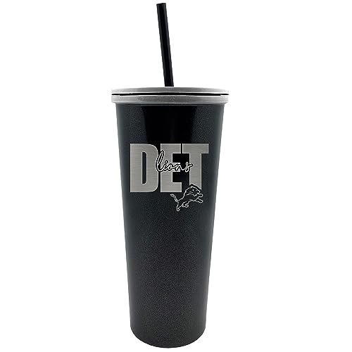 Great American Products Detroit Lions 24oz. Onyx Skinny Tumbler