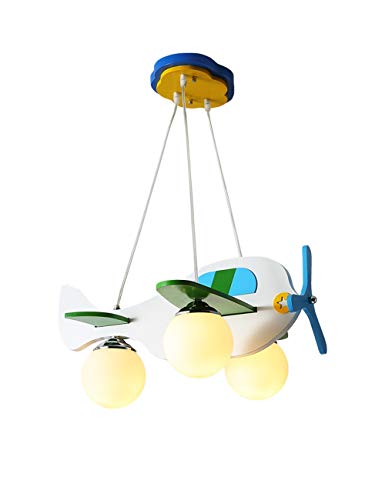 Preisvergleich Produktbild Kronleuchter Möbel Wohnaccessoires Deckenleuchte Kinderzimmer Lampe Schlafzimmer Wirtschaft Kreative Persönlichkeit Lampen Jungen Und Mädchen Cartoon Raum Warm Aircraft