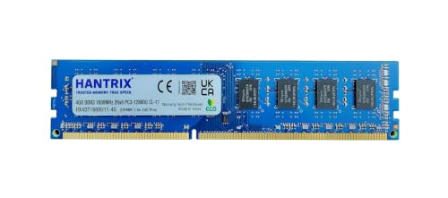 Image of 4GB DDR3 1600MHz Desktop RAM PC3-12800U 240-Pin DIMM Memory Module | 1.5V CL11 Non-ECC Dual Rank 2Rx8 Desktop PC Upgrade | Compatible with Intel & AMD Motherboards | 3-Year Warranty