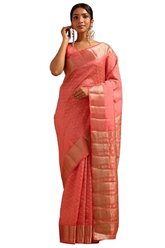 Image of Soch Womens Art Silk Zari Woven Saree