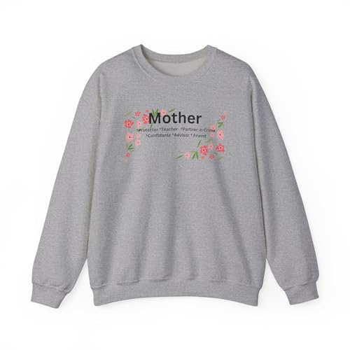 Floral Mother Crewneck Sweatshirt Gift for Mom Cozy Sweatshirt Unique Casual Wear Family Matching3