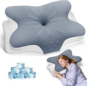 Oreiller cervical orthopédique ergonomique en mousse à mémoire de forme
