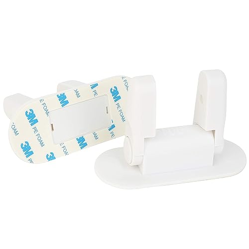 Improved Childproof Door Lever Lock (2 Pack) Prevents Toddlers from Opening Doors. Easy One Hand Operation for Adults. Durable ABS with 3M Adhesive Backing. Simple Install, No Tools Needed - Thumbnail 4