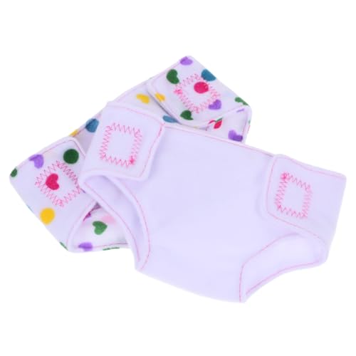 BESPORTBLE 2 Piezas Reutilizables Ajustables para Muñecas de Ropa Interior para Muñeca Niña Juguete para Niñas Simulación de Cambio de Pañal
