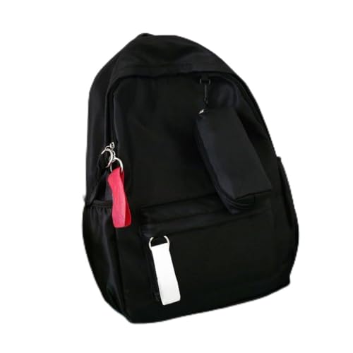 Mochila Feminina Coreana casual e leve para estudantes do ensino médio Impermeavel (28-75 preto)