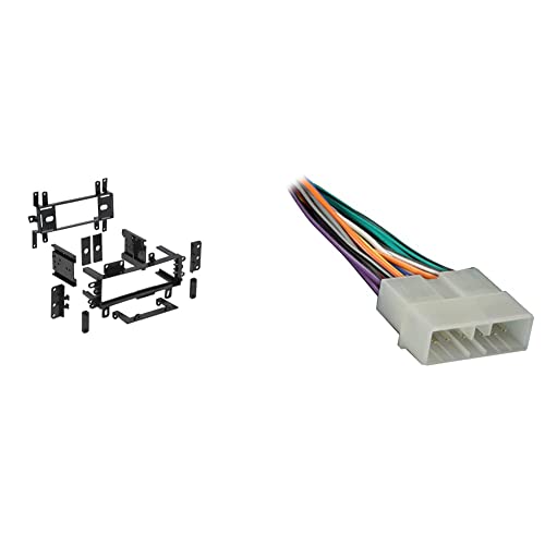 Metra radio installation kit for 1975-2000 vehicles (black) and Jeep/Eagle wiring harness