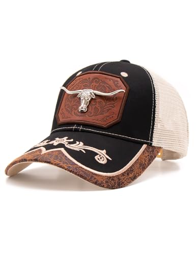 Image of TOPACC Western Trucker Hat for Men Women Cowboy Country Hat Snapback Cap