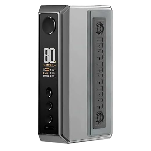 VOOPOO Drag 5 Box Mod - [Requires 2 x 18650 Battery - Sold Separately] 177w Output, MTL and DTL Vaping, Multiple Modes, Threaded 510 Connection, Type-C Fast Charging, No Nicotine (Silver)