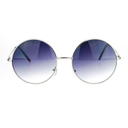SA106 Hippie Retro Groovy Gradient Oversize Circle Lens Round Sunglasses