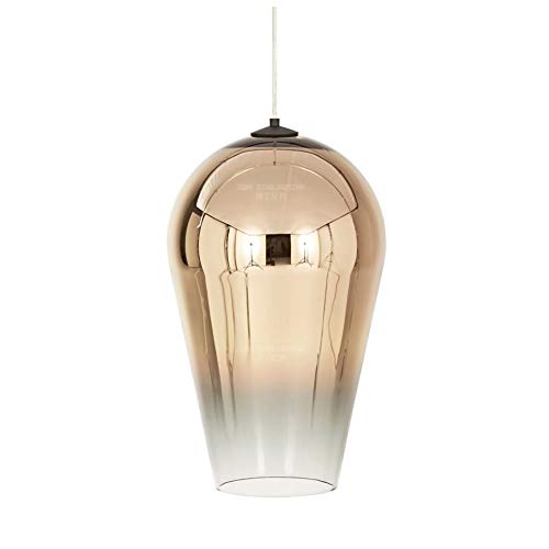 Suspension en verre doré 22cm coulée à haute température pour salon chic