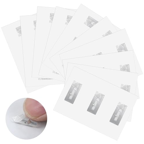 30Pcs NFC Tags Sticker Programmable NFC Stickers NTAG213 Adhesive Labels Rewritable RFID Stickers Compatible with All NFC-Enabled
