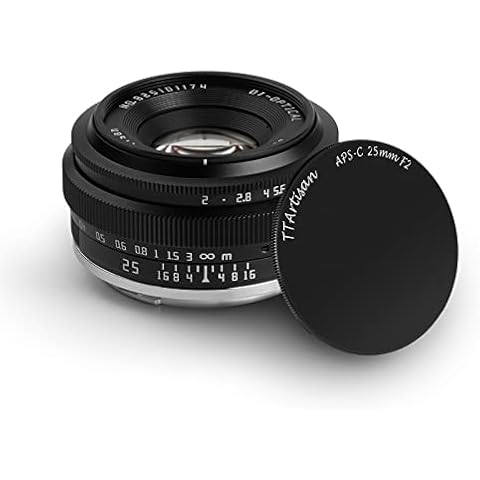 Lente Gran Angular TTartisan 25mm F2 Manual APS-C para cámaras sin espejo Fuji X-mount Cover