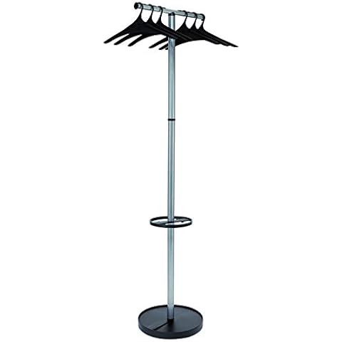 Alba Metallic Grey & Black Coat Stand Cover