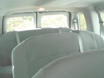 Durafit Seat Covers Waterproof Made to fit - 2009-2018 Ford E150-E350 Ford E-Series Van Ford E150 Van Only for The Rear 4 Passenger Bench Seat Cover in Waterproof Gray Leatherette