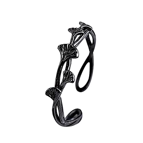 Bague ginkgo biloba en argent 925 le cadeau idéal pour elle