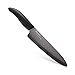 Kyocera Advanced Ceramic Revolution Series 7-inch Professional Chef's Knife, Black Blade
