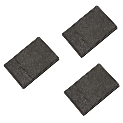 Portefeuille PU Noir multi-usage LIFKOME triple rangement élégant