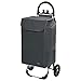 Produktbild Einkaufstrolley XL Himy Einkaufsroller in grau mit 78L - Trolli Handwagen mit leisen Gummi Rädern bis 50kg inkl. Außentaschen