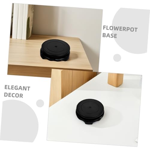 UKCOCO Cirkelvormige Houten Vaas Aquarium Tafellamp Theepot Base Rotatie Planten Plank Ronde Stand Voor Plantenbloempot Vissen Tank Base Display - Afbeelding 4
