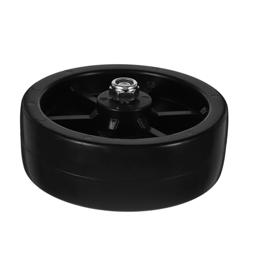 Cabilock 6 Jack Caster Boat Trailer Ribbed Roller Replacement Wheel Boat Roller Assembly Kit Yacht Accessories Boat Trailer Guides Boat Rollers for Trailer Yacht Trailer Roller Black Nylon