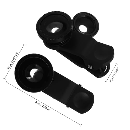 Mipcase 3-in-1 Clip-on Fisheye Wide Angle Macro Lens for Smartphone Camera, Universal Cellphone Lens Attachment Compatible with Most Mobile Phones for Photography and Video - Image 2