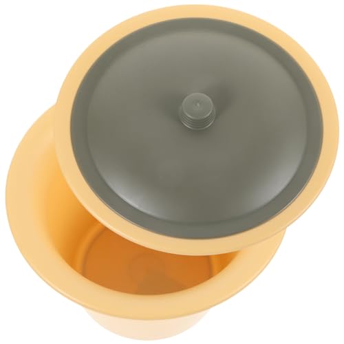 BCOATH Plastic Urinal Lid Bedpan Portable Potty for Adults Sturdy Easy to Wash for Camping Home Elderly