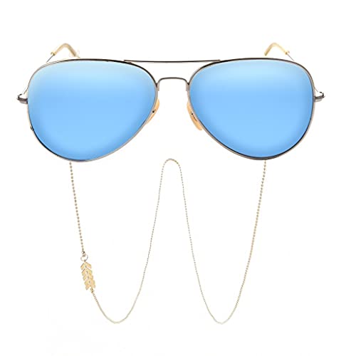 Brillenkette für Frauen Flugzeug Quaste Perlen Schlüsselband Mode Brillenband Sonnenbrillen Schnüre Casual Brillen Zubehör (Color : A, Size : Length-70CM)