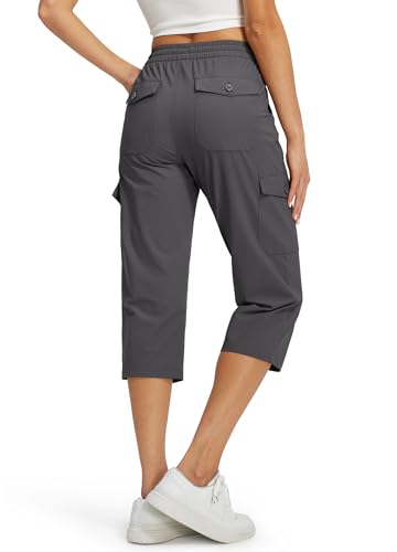 Libin Women's Capri Pants Cargo Capris Travel Hiking Casual Summer