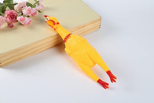 Kit 5 Brinquedos Pet Mordedor Borracha Frango Galinha Pequeno