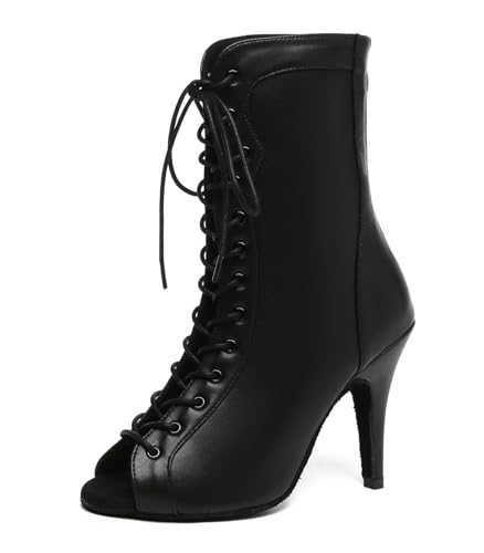 Chaussures de danse à paillettes L562 pour briller en soirée de salsa avec talon de 10 cm