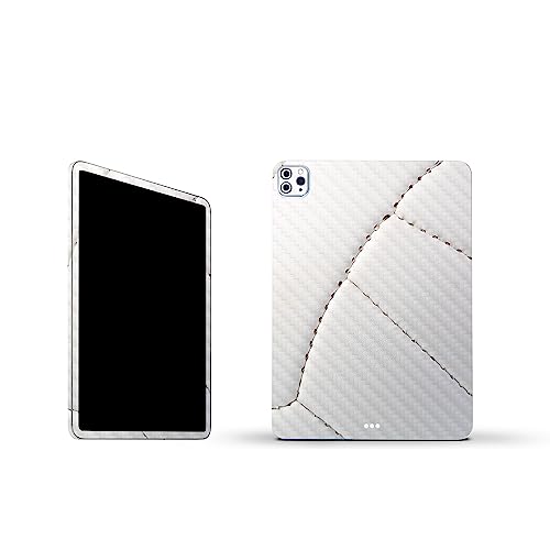 Image of MightySkins Carbon Fiber Skin Compatible with Apple iPad Pro 11 inch M2 4th Gen (2022) Full Wrap Kit - Volleyball Closeup | Protective, Durable Textured Carbon Fiber Finish | Made in The USA