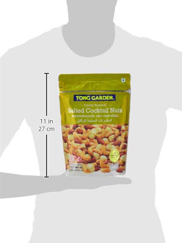 Image of Tong Garden 380Gm Salted Cocktail Nut (Pouch) | Health Dry Fruits Mix | Trail Mix | Healthy Mixed Nuts with Dry Fruits | Almonds | Cashews | Peanuts (Pack of 3)
