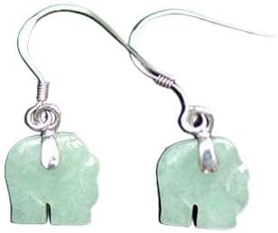 Jade Lucky Elephant Earrings