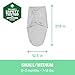 SwaddleMe by Ingenuity Original Swaddle, 100% Cotton, Improves Sleep & Calms Startle Reflex, 0-3 Months, 1.0 TOG, 2-Pack, Baby Swaddle Blanket - Peekaboo Sloth