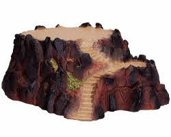 Lemax Hill Top Display Platform #74636, Miniature Display Platform, 1:1.5 Scale, Halloween Rock Theme, Approx. 6.25 x 15 x 6.25 Inches, Adults and Older Children