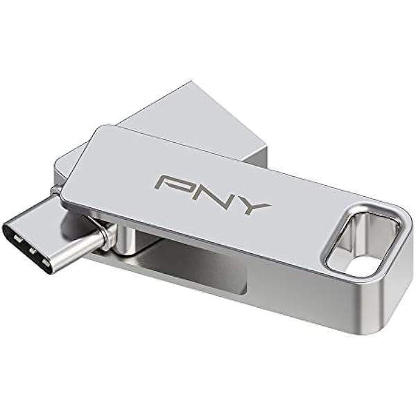 PNY 256GB Duo Link USB 3.2 typu C podwójny dysk flash do urządzeń z systemem Android i komputerów zewnętrzna mobilna pamięć do zdjęć filmów i innych urządzeń - 200 MB s