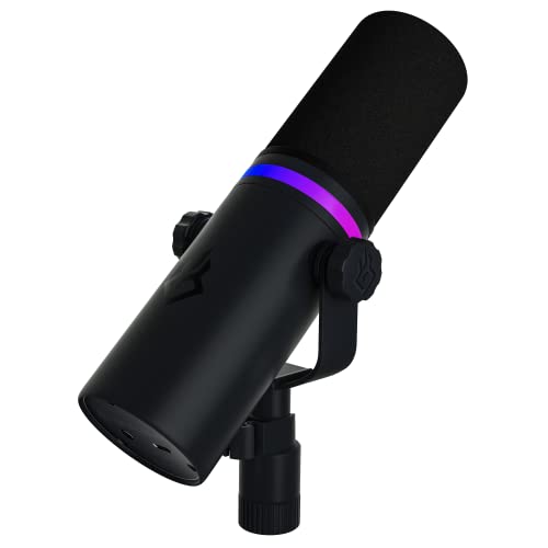 BEACN Dark Dynamic USB Mic for PC – Professional Microphone for Podcast, Gaming, Streaming – Studio-Quality Desk Mic for YouTube, Twitch, and Recording. Microphone for PC, Gaming & Streaming