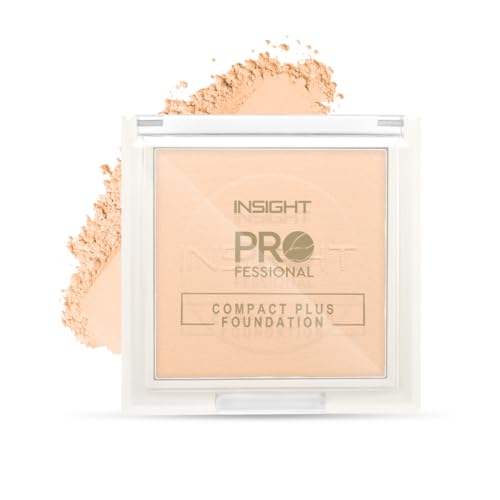 Image of INSIGHT Professional Compact Plus Foundation 15g - Shade LN08 | Creamy Pressed Powder Base with Flawless Coverage, Long Lasting & Smooth Finish