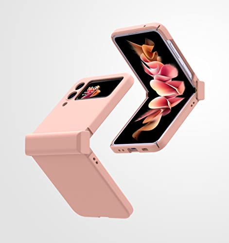 Compatible avec Samsung Galaxy Z Flip 3-5G Téléphone Coque+3D Protecteur D'écran/Case Ultra Mince Givré TPU Silicone Housse Etui Antichoc Coque Cover