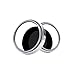 2Pcs Car Round Frame Convex Blind Spot Mirror Wide-angle 360 Degree Adjustable Clear Rearview Auxiliary Mirror Driving(WHITE)