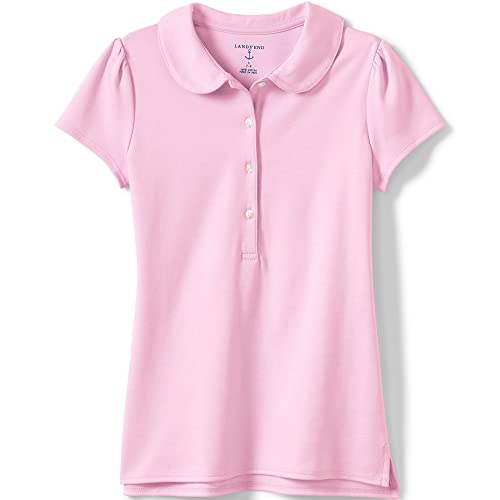 Image of Lands' End Girls Short Sleeve Peter Pan Collar Polo Shirt
