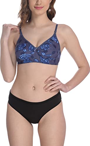 Image of StyFun Women Cotton Bra Panty Set for Women Lingerie Set Bra Panty Set Bra Panty Set for Women with Sexy Bra Panty Set for Women, See Main Image to Check How Many Sets You Will Get