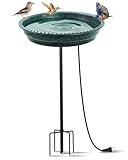Feemiyo Heated Bird Bath for Outdoors for Winter, 75W Bird...