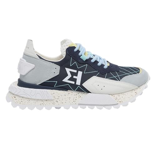 Image of The NSJ600 is a Sneaker with a Very Graphic Design, Made of Leather, Premium Suede and Nylon its Vintage Sporty Finish fit Every Outfit.