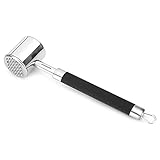 CFTGIW Tragbarer Doppelseitiger Fleischklopfer für den Haushalt, Steak-Fleischhammer,...